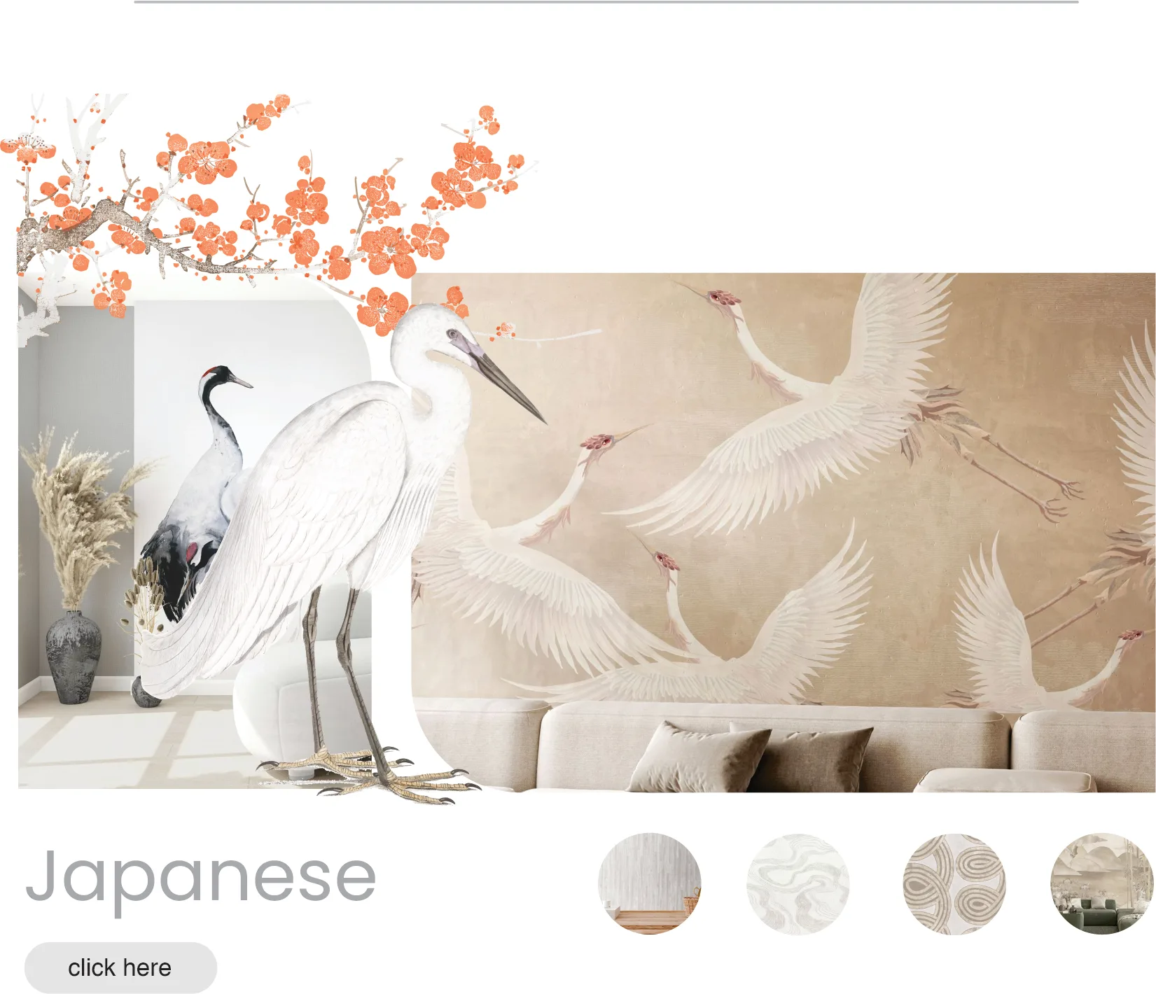 Wallpaper Design ideas for japanese interior